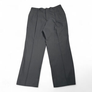 Vintage Sturbridge Classics Pants Mens 36x30 Black Wool Pleated Dress Trousers